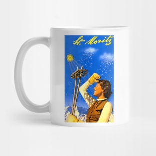 Vintage Travel - St Moritz Mug